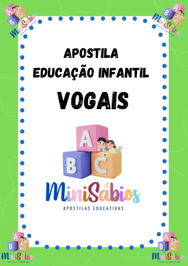 Apostila Educação Infantil - Vogais - 32 páginas