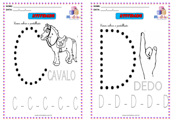 Apostila de coordenação motora ALFABETO - 41 páginas - Image 3
