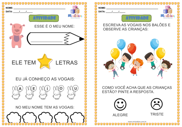 Apostila de Reforço de Português e Matemática - Educação Infantil (22 páginas) - Image 2