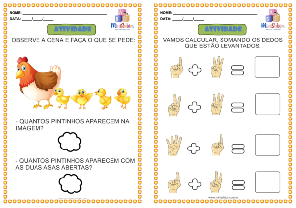 Apostila de Reforço de Português e Matemática - Educação Infantil (22 páginas) - Image 4