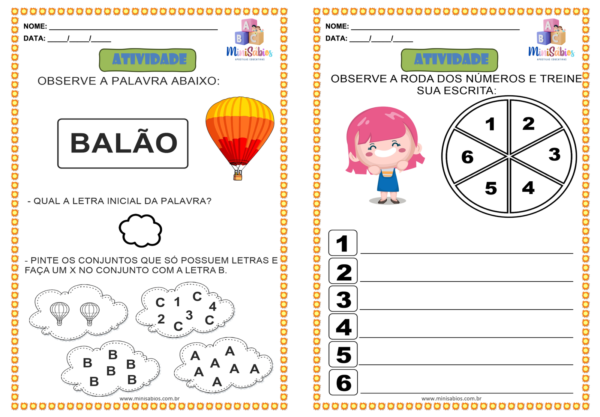 Apostila de Reforço de Português e Matemática - Educação Infantil (22 páginas) - Image 5