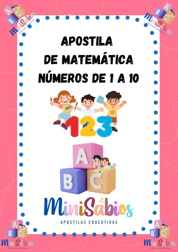 Apostila  de Matemática números de 1 a 10 - 33 páginas